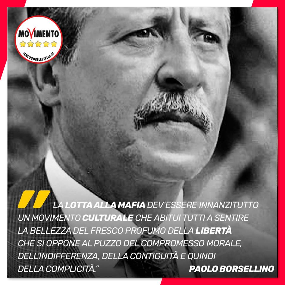 Grafica M5S Borsellino