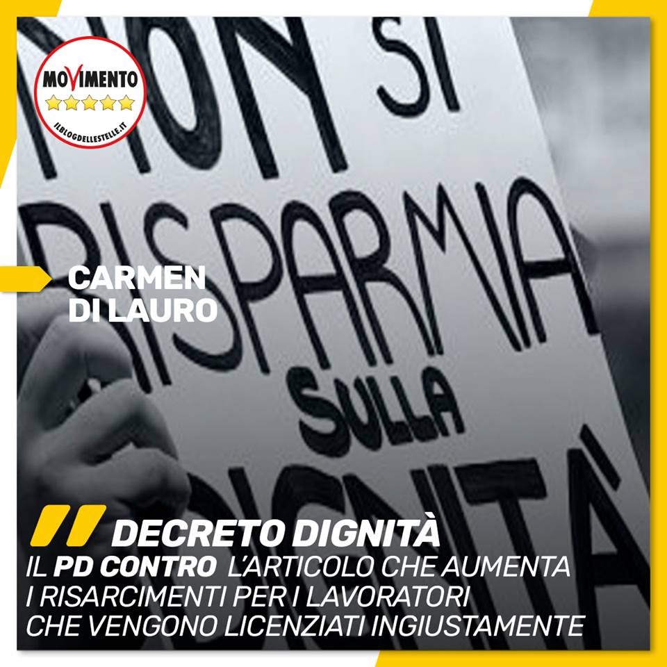 Il PD contro il Decreto Dignità